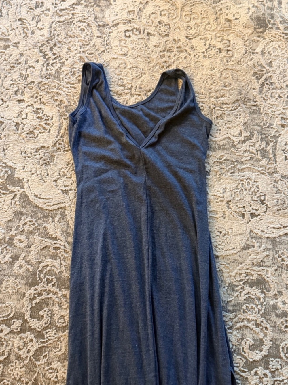 Navy Blue Stretchy Dress Maxi